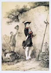 Napoleon I (1769-1821) at Military School in 1783, Illustration from 